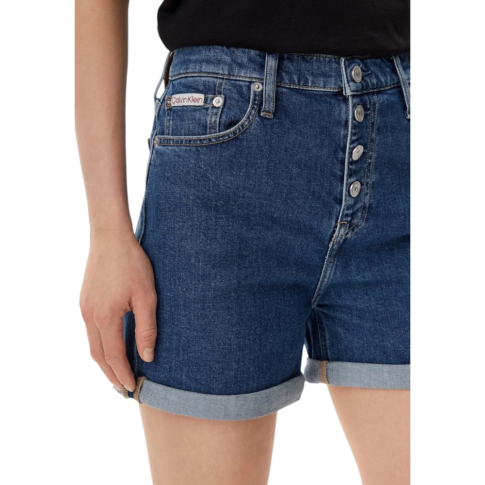 Blue Cotton Short