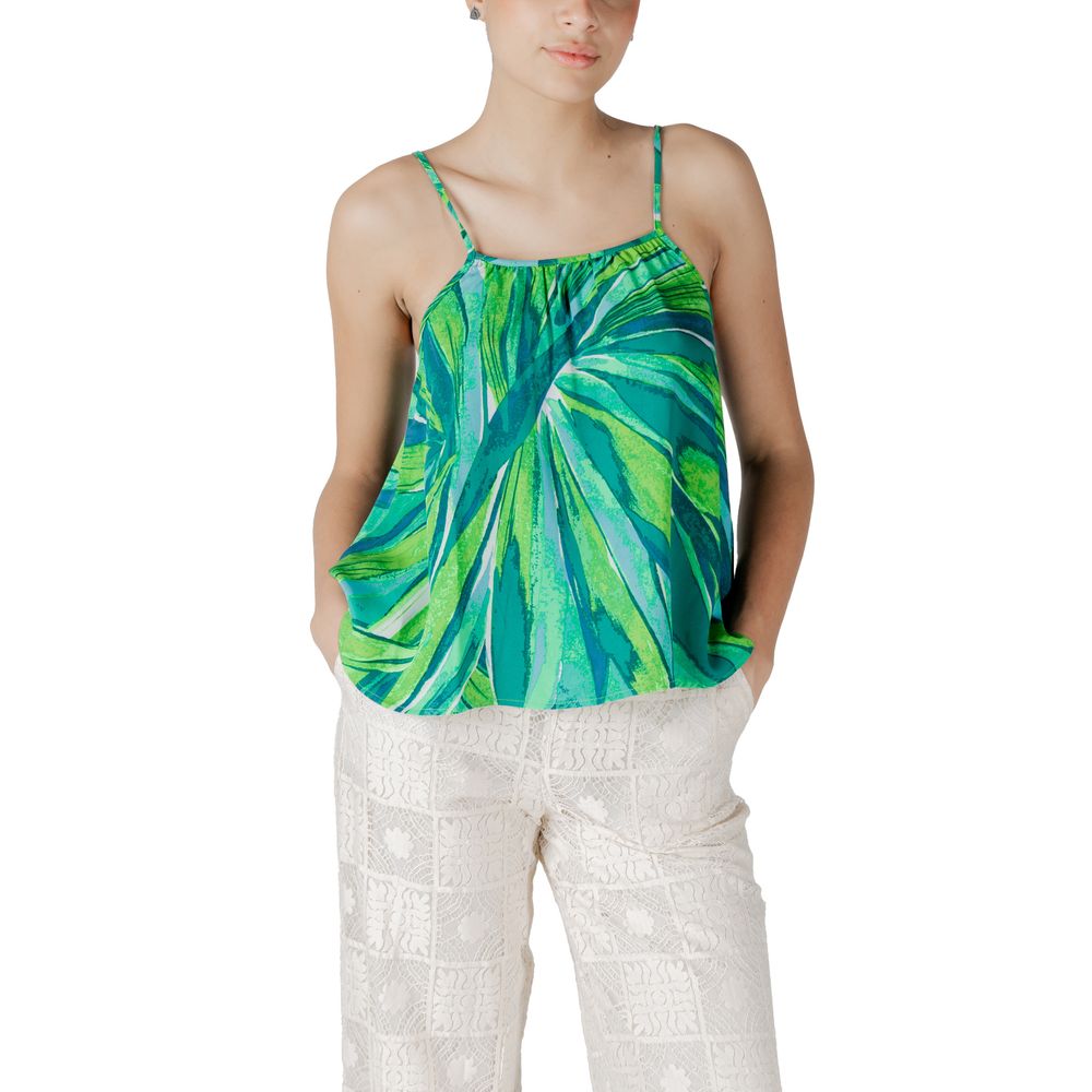 Green Viscose Tank Top