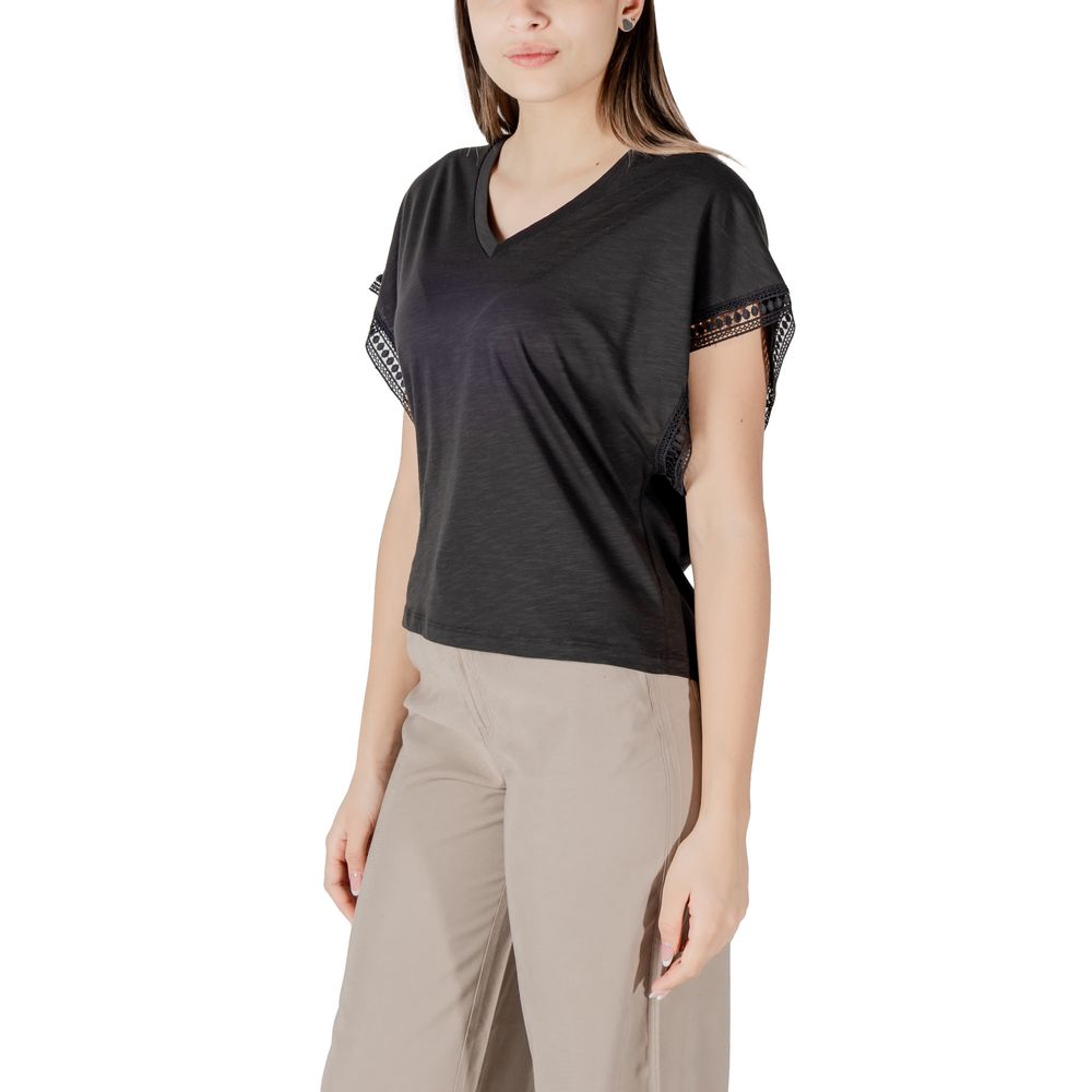 Black Cotton T-Shirt