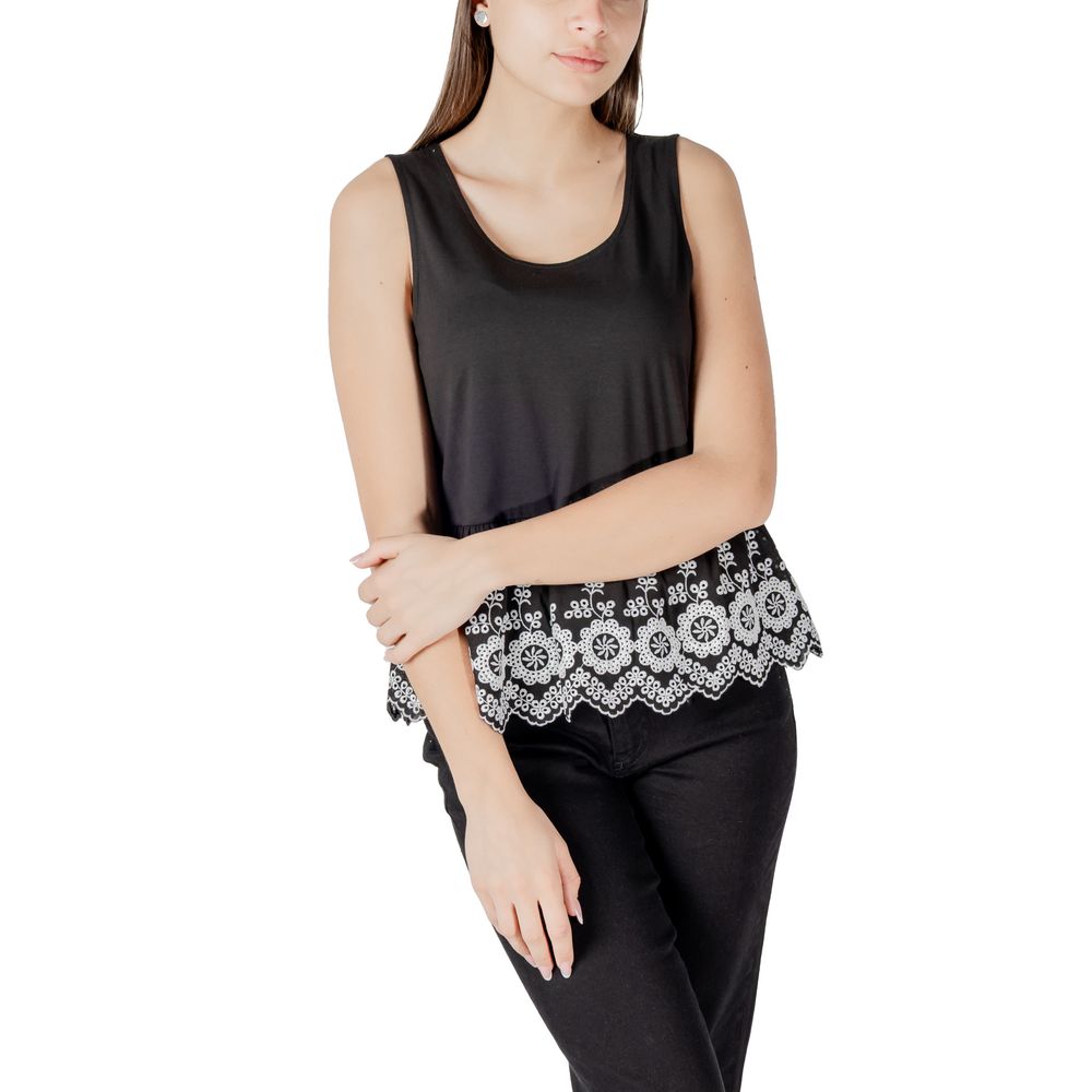 Black Cotton Tank Top