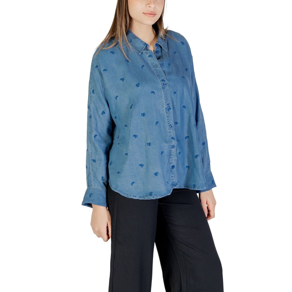 Blue Tencel Blouse