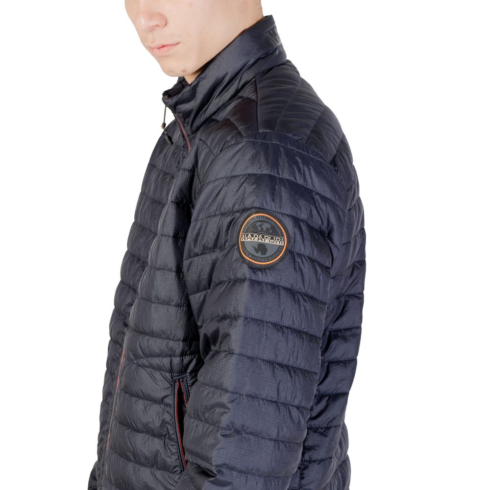 Blue Polyamide Jackets & Coat