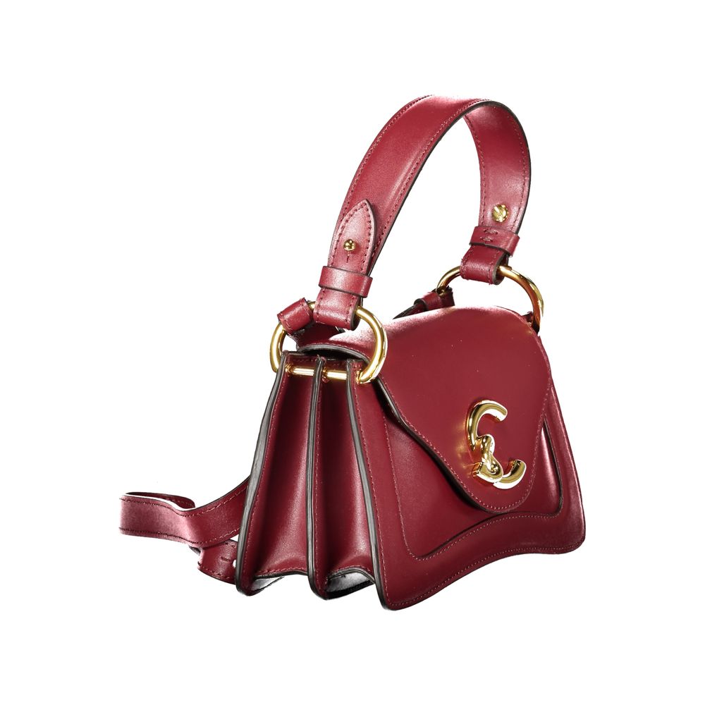 Red Leather Women Handbag