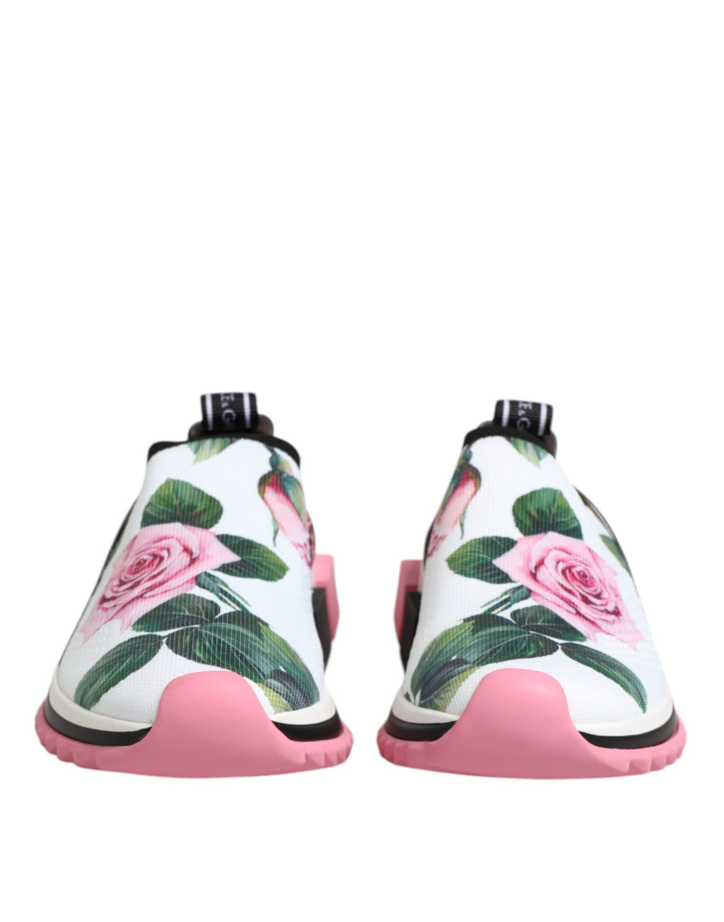 White Rose Print Sorrento Sneakers Shoes