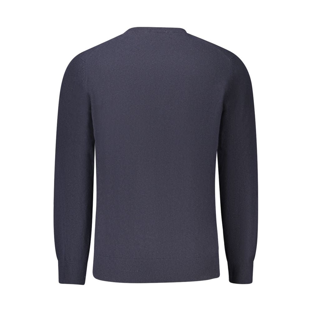 Blue Wool Men Sweater