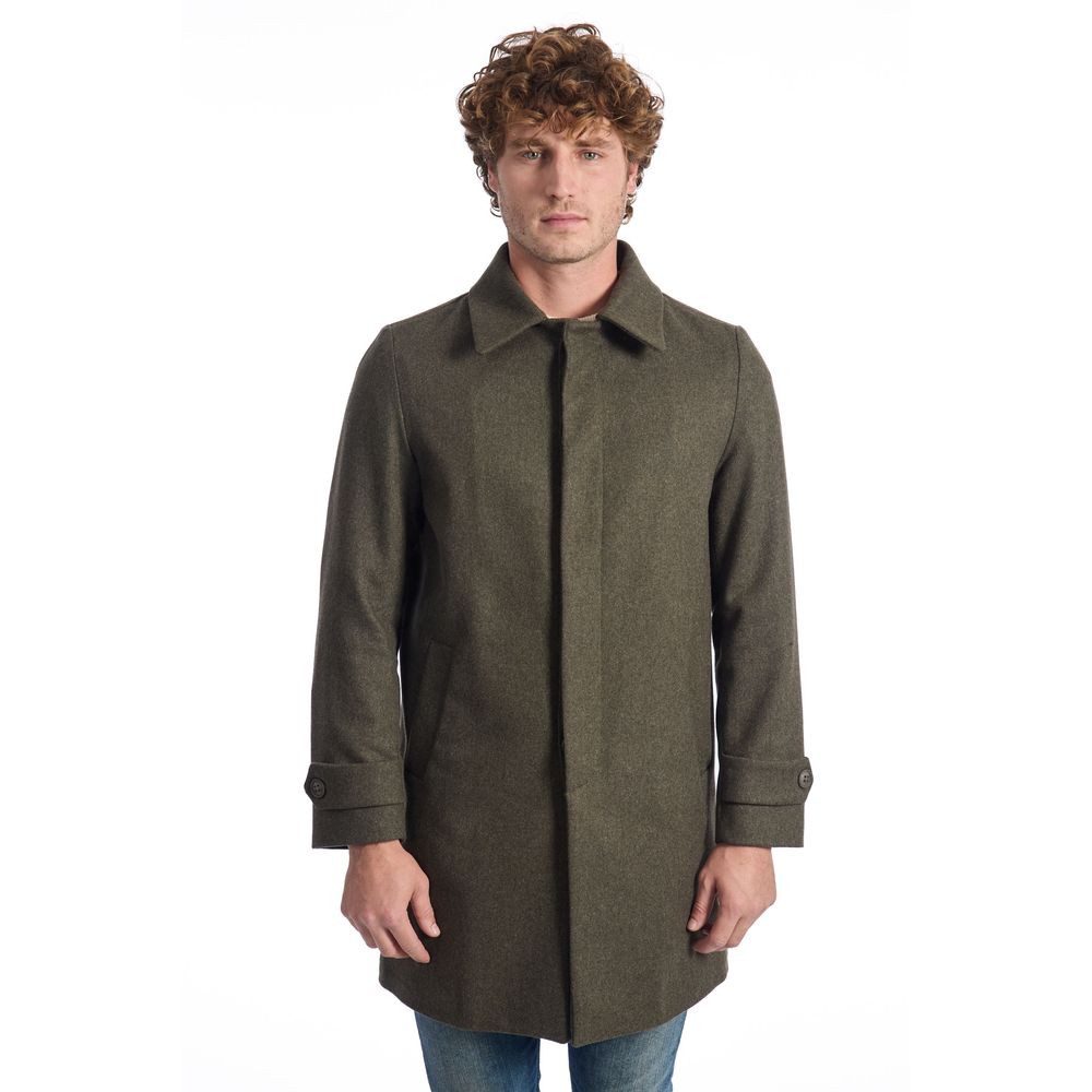 Green Wool Men's Jacket