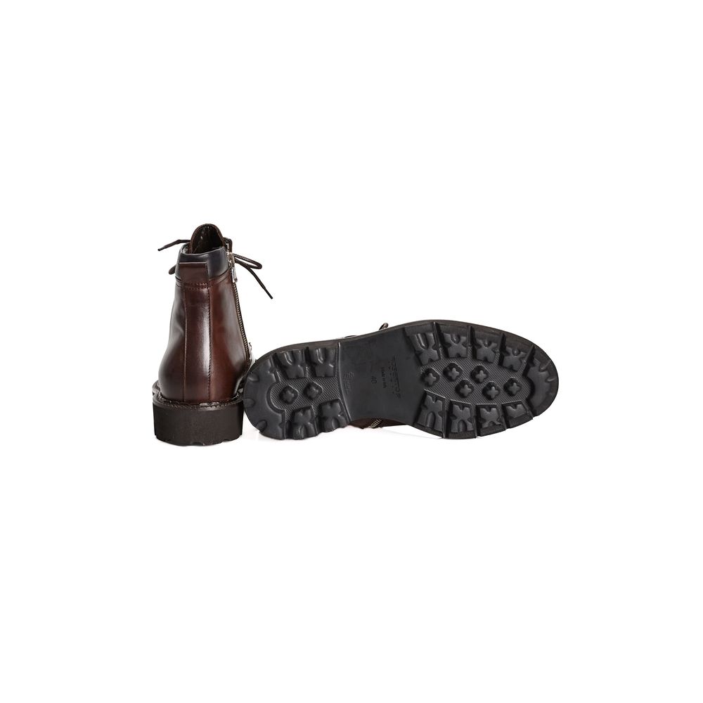 Brown Calfskin Men Boot