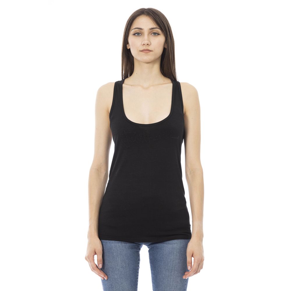 Black Viscose Tank Top