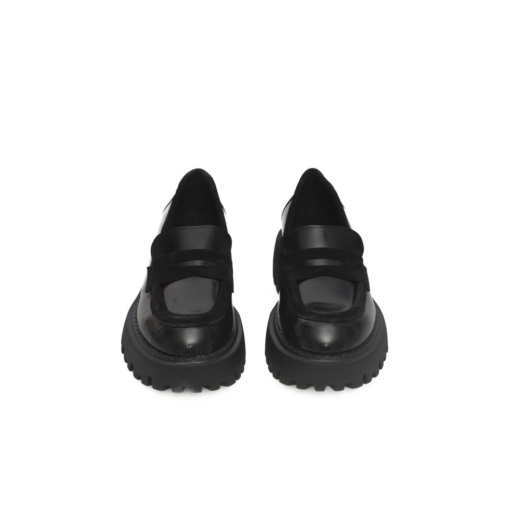 Black Calfskin Women Loafer