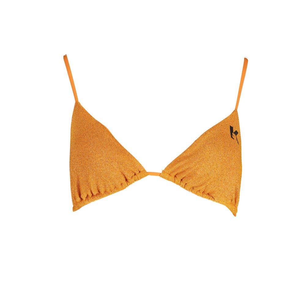 Orange Polyester Swimwear