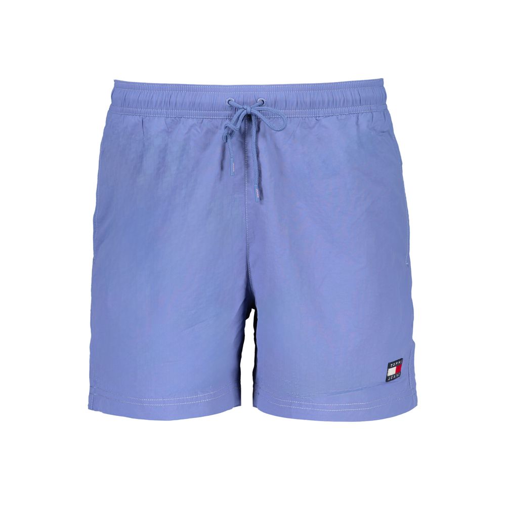 Blue Nylon Swim Briefs