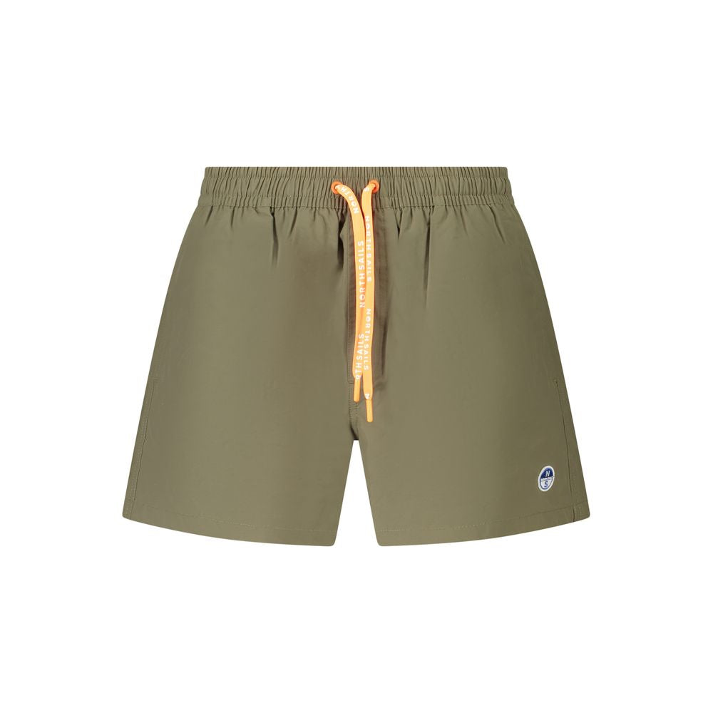 Verde Nylon Men Swim Boxer