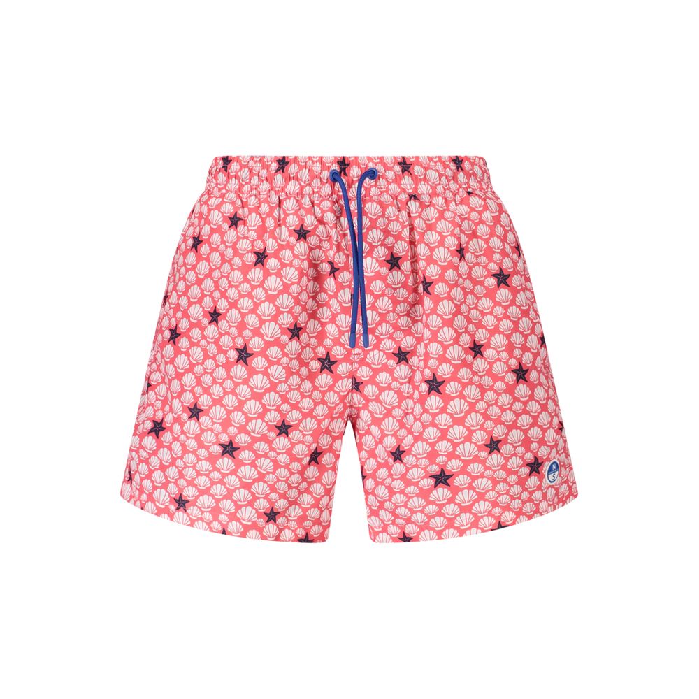 Rosso Polyester Men Swim Trunk