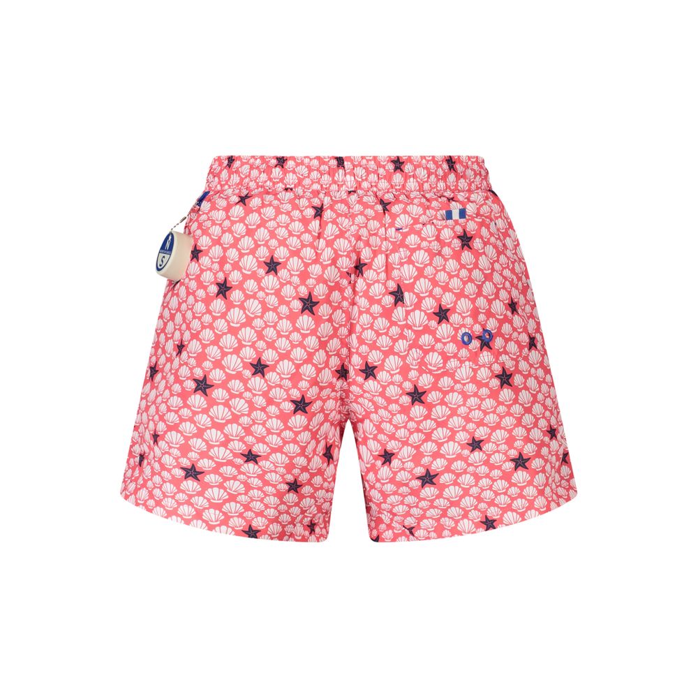 Rosso Polyester Men Swim Trunk