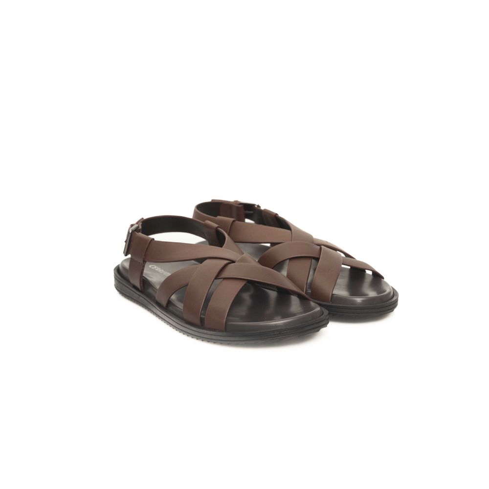 Brown Leather Men Sandal