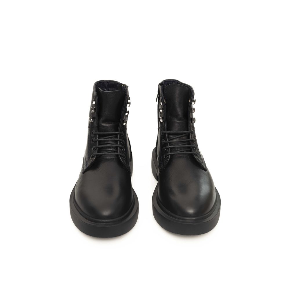 Black Calfskin Men Boot