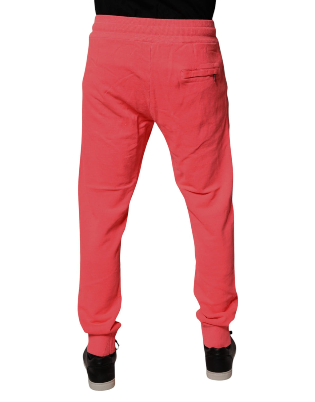 Neon Red Cotton Jogger Men Sweatpants Pants