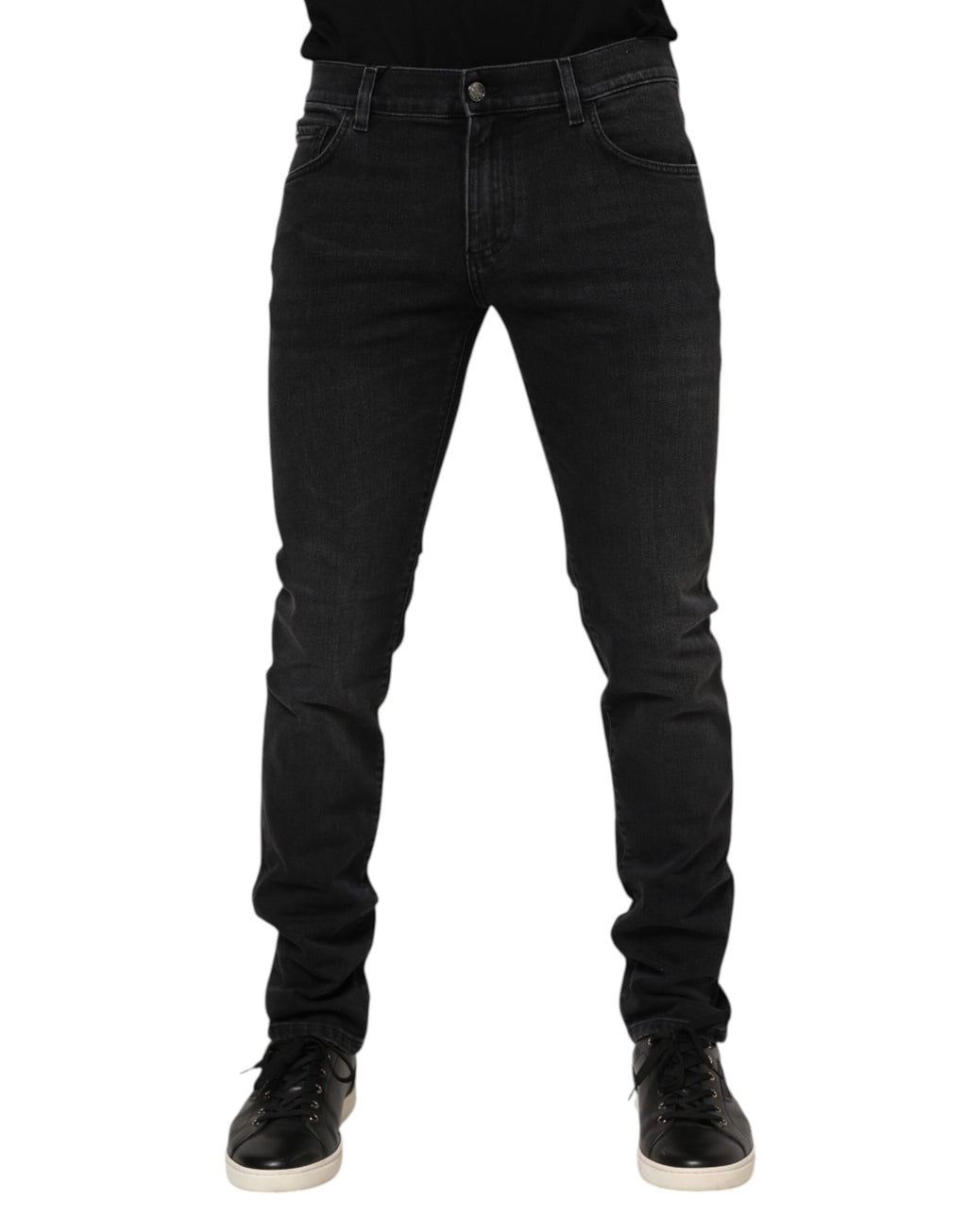 Black Cotton Skinny Men Denim Trouser Jeans