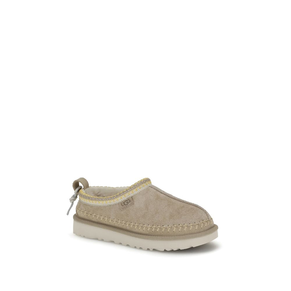Beige Leather Moccassin