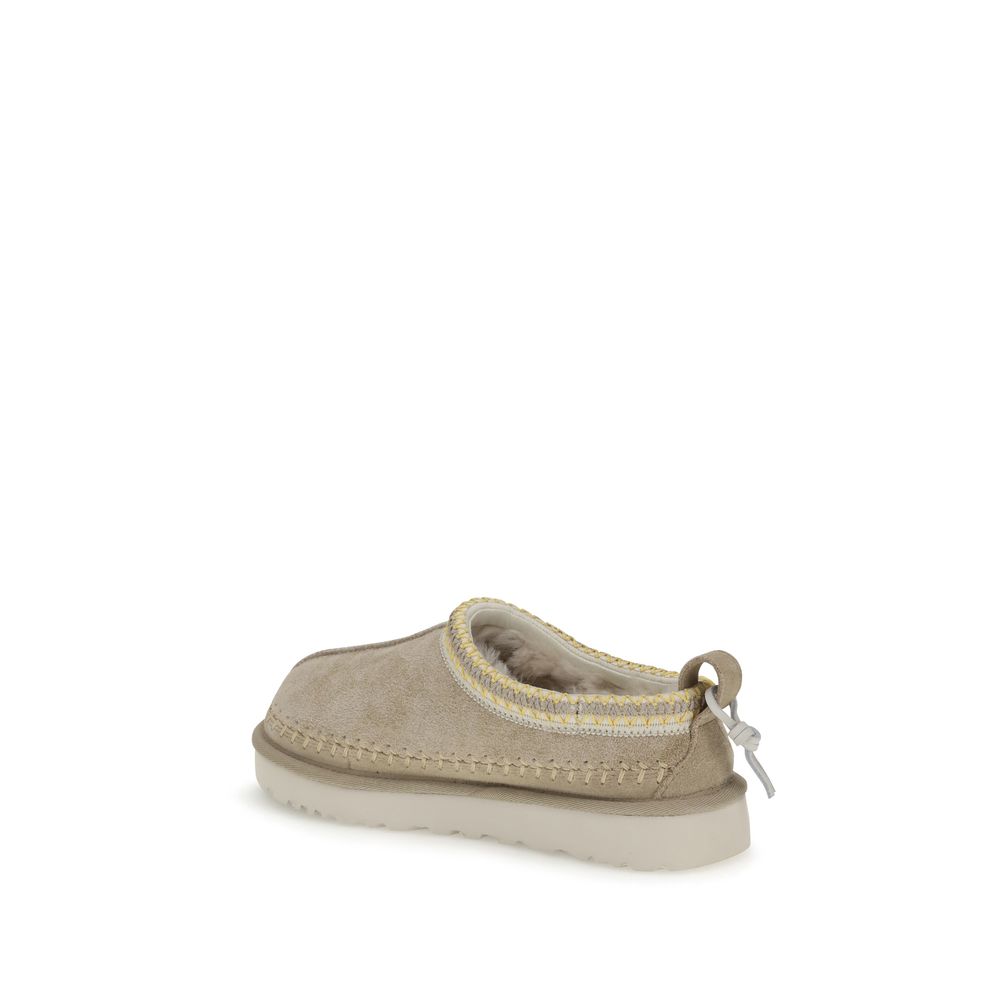 Beige Leather Moccassin