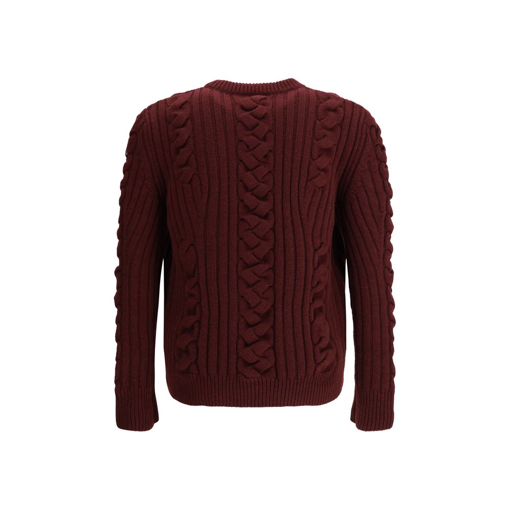 Bordeaux Fur Cashmere Sweater