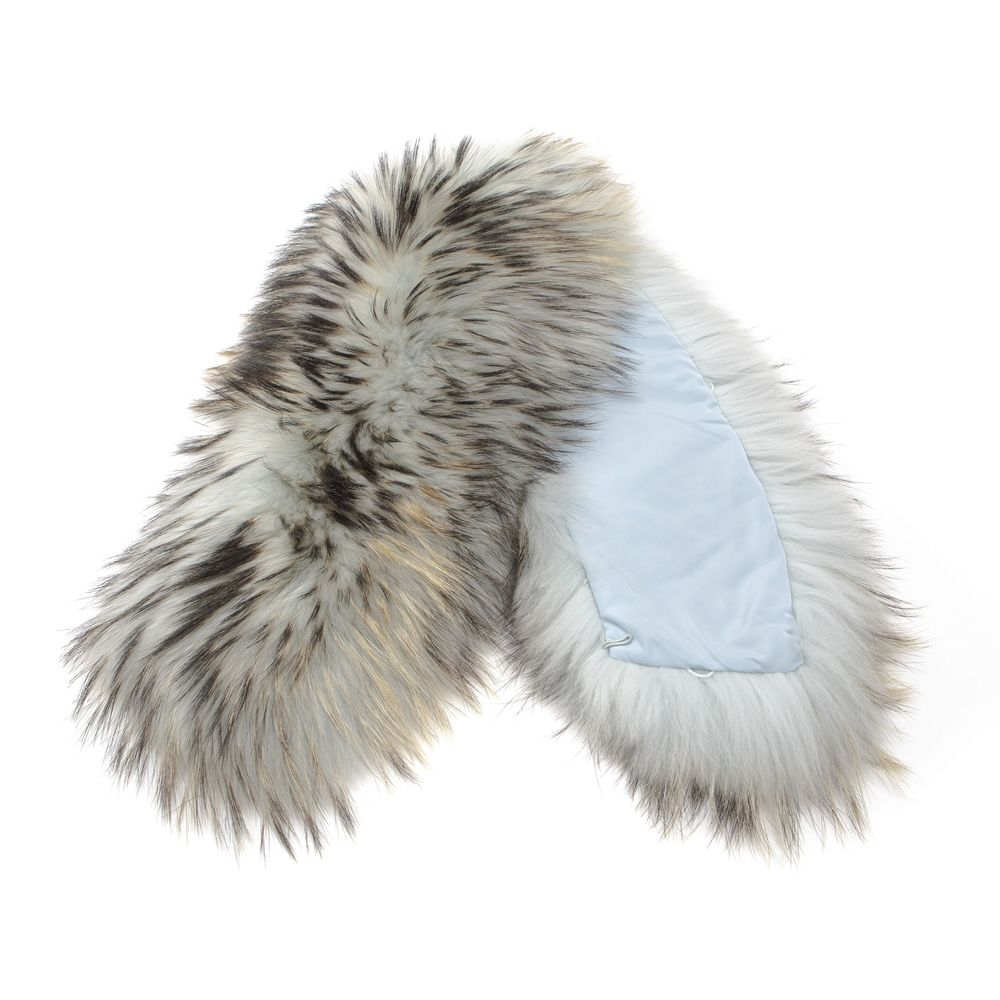 Light Blue Polyester Woman Scarf