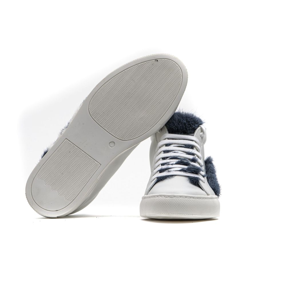 White Leather Women Sneaker