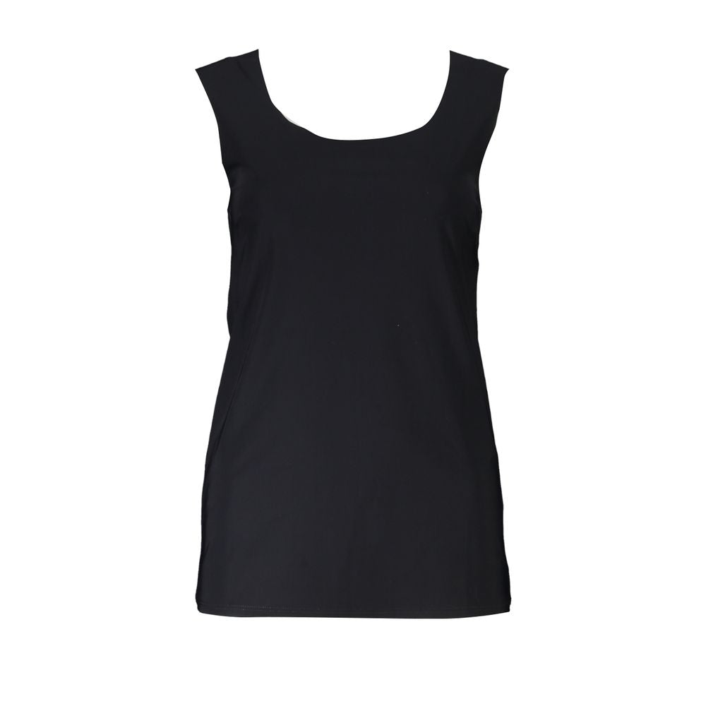 Black Elastane Tank Top