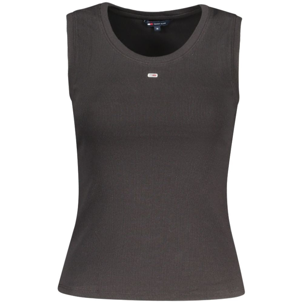 Black Cotton Tank Top