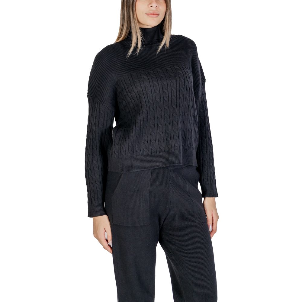 Black Viscose Turtleneck