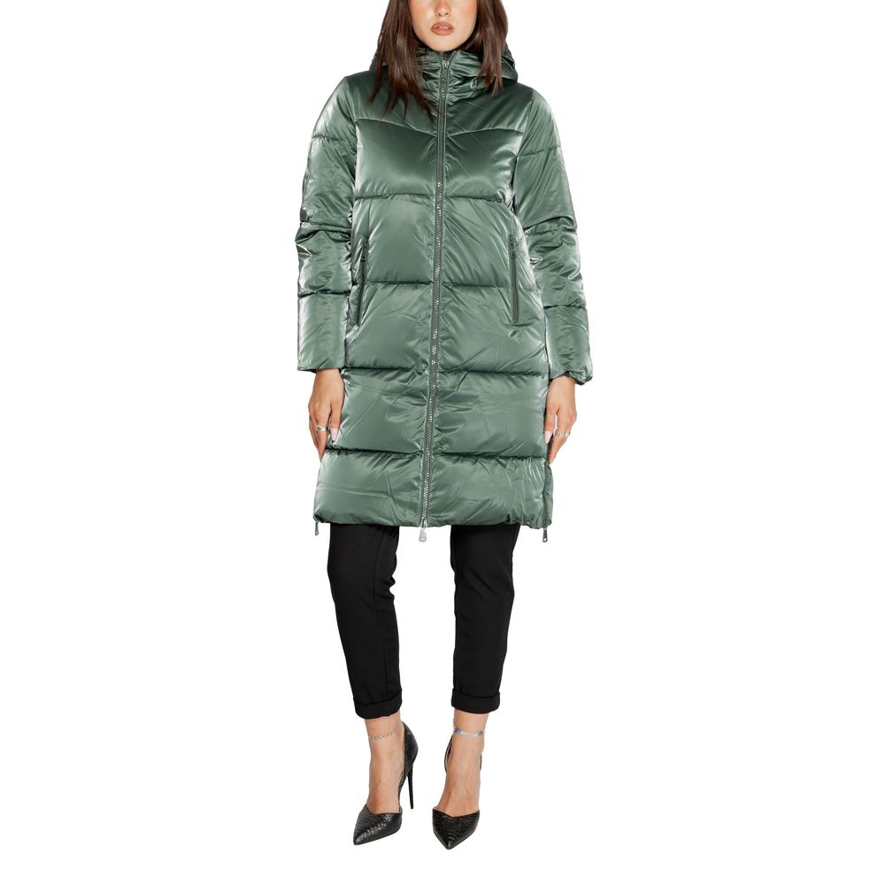 Green Polyester Jackets & Coat
