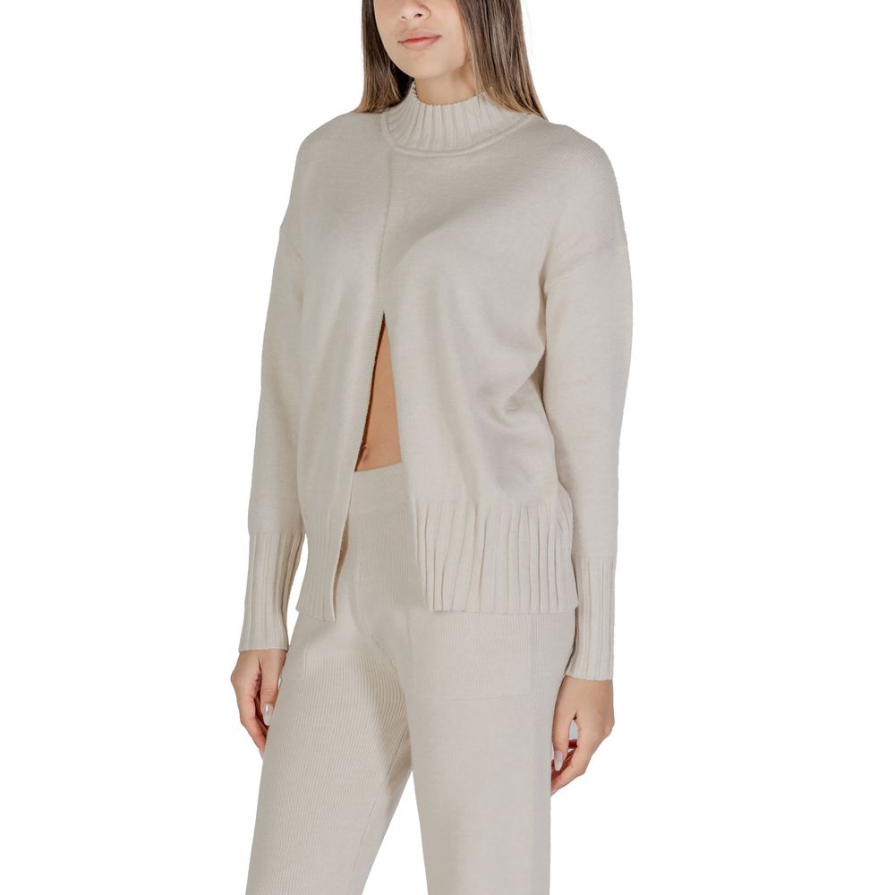 Beige Viscose Cardigan