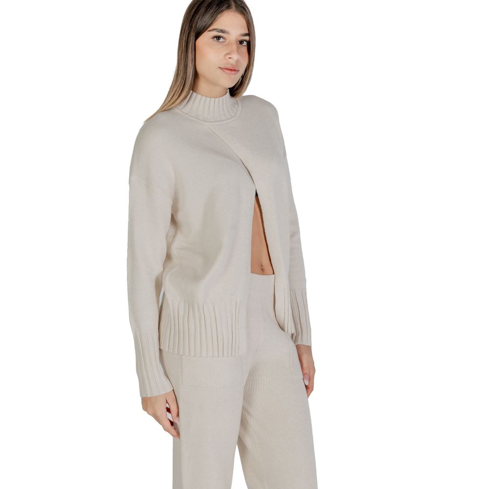 Beige Viscose Cardigan