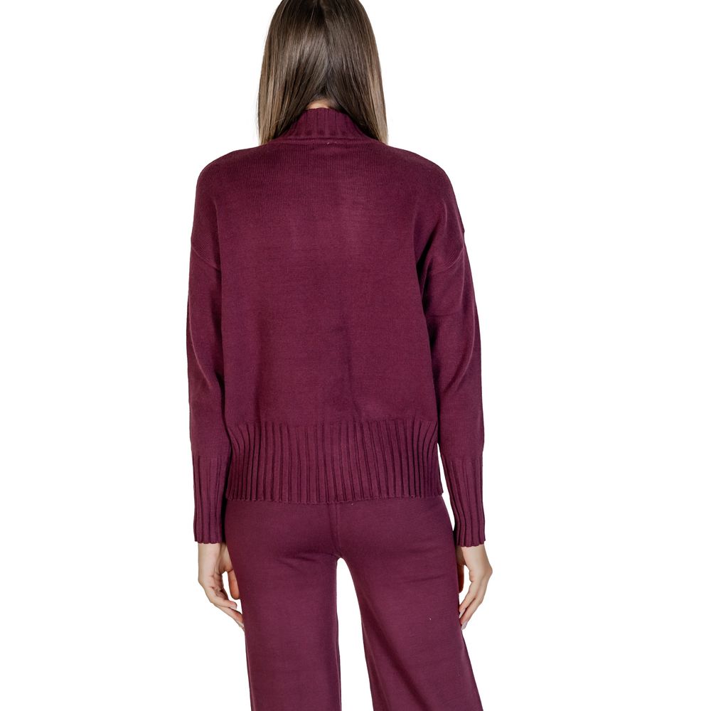 Purple Viscose Cardigan