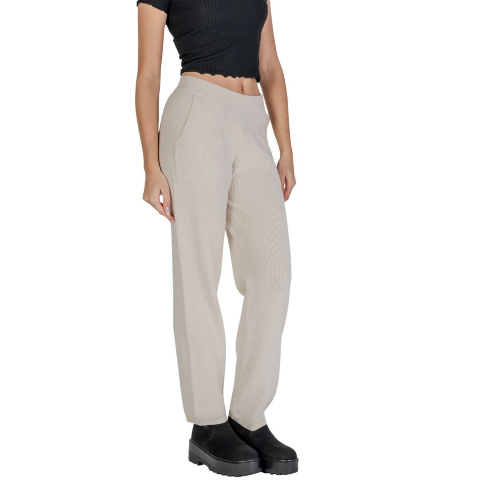 Beige Viscose Pant