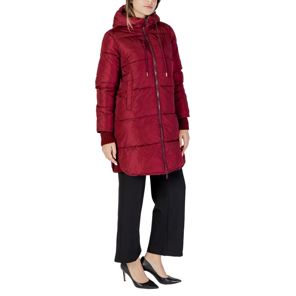 Purple Polyester Jackets & Coat