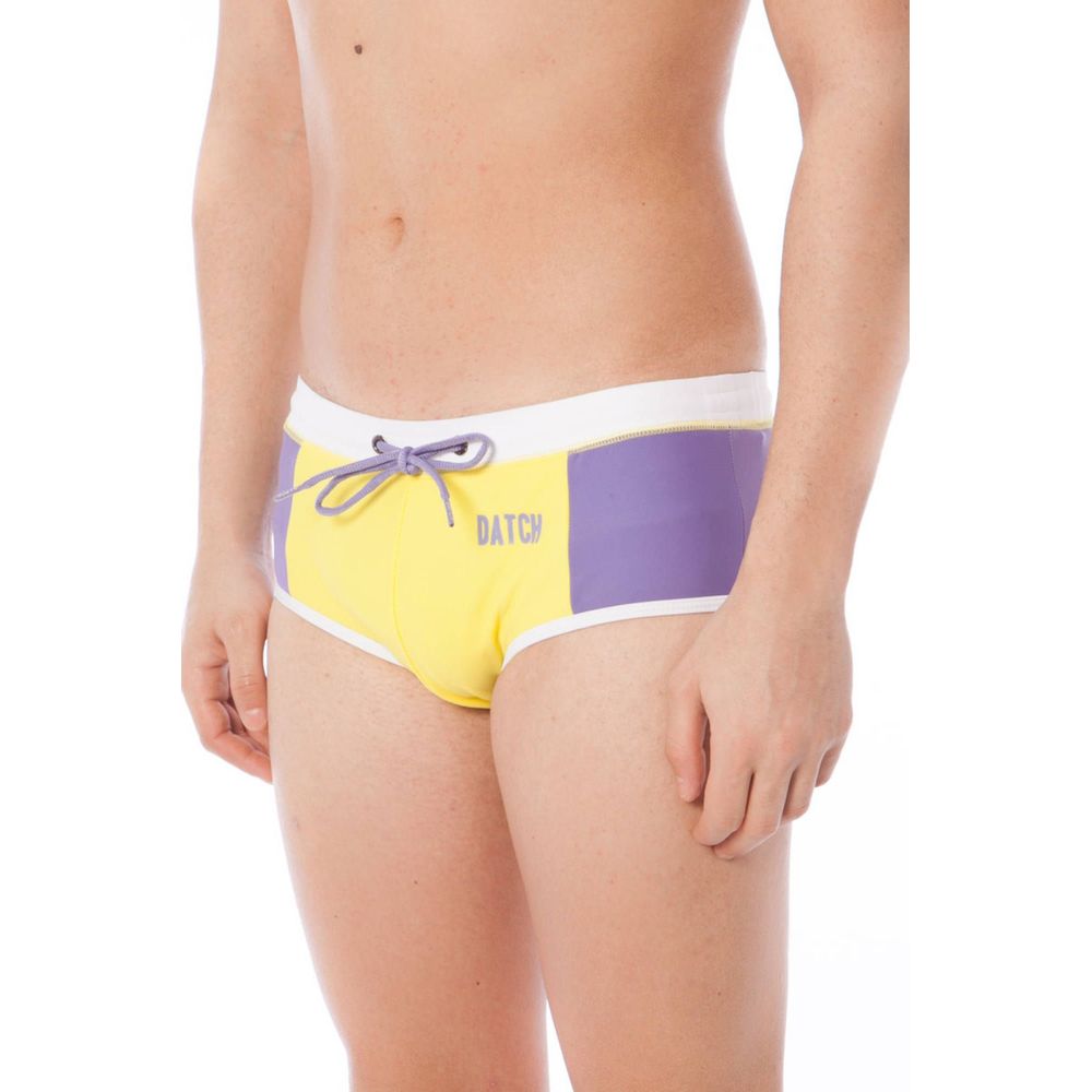 Yellow Elastane Swimwear