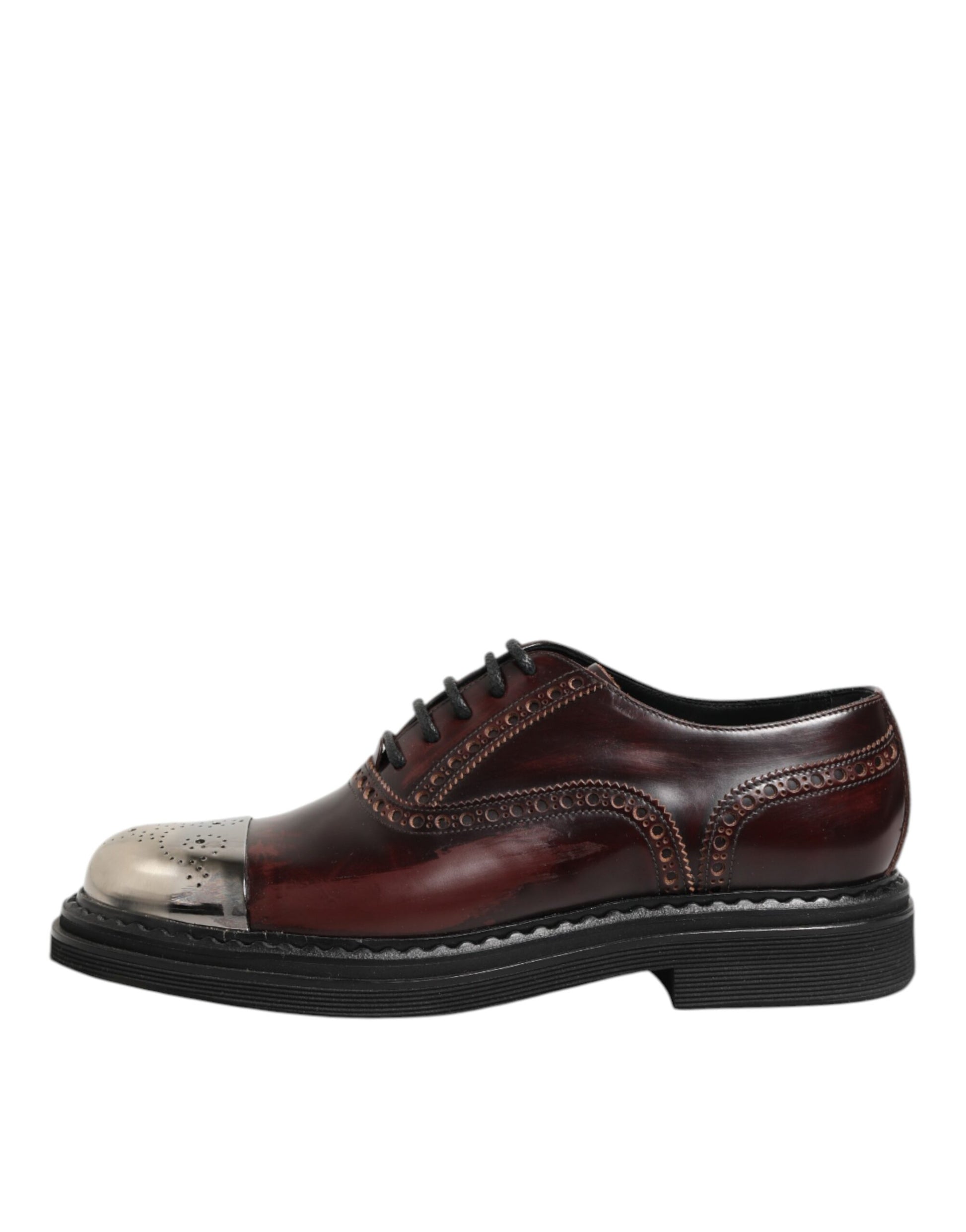 Brown Leather Lace Up Dress Men Oxford Shoes