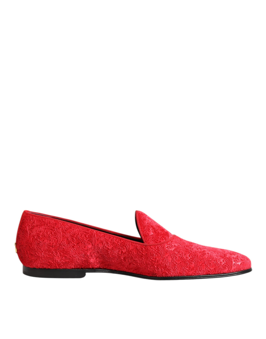 Red Jacquard Loafers Formal Men Dress Shoes