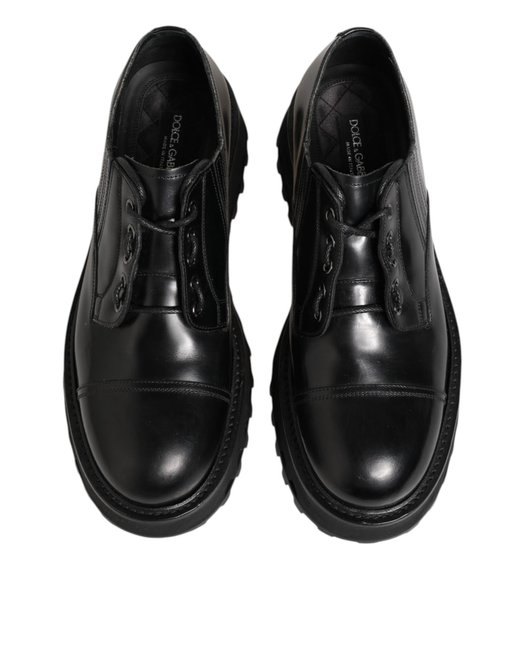 Black Leather Lace Up Derby Men Dress Shoes
