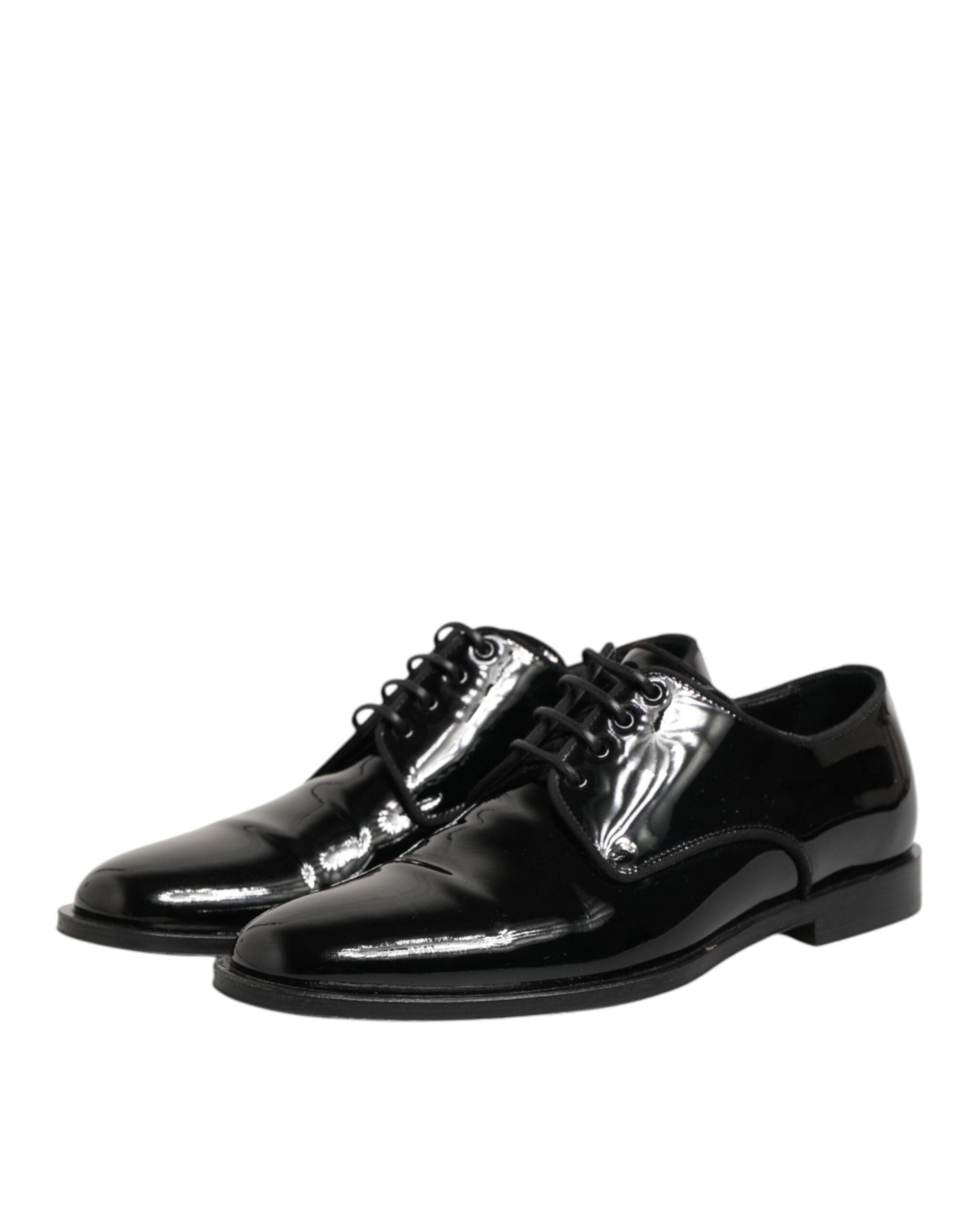 Black Leather Lace Up Derby Formal Dress Shoes