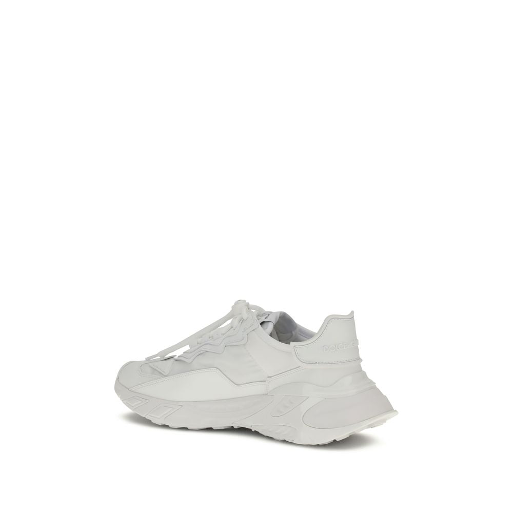 White Polyamide Athletic Sneakers
