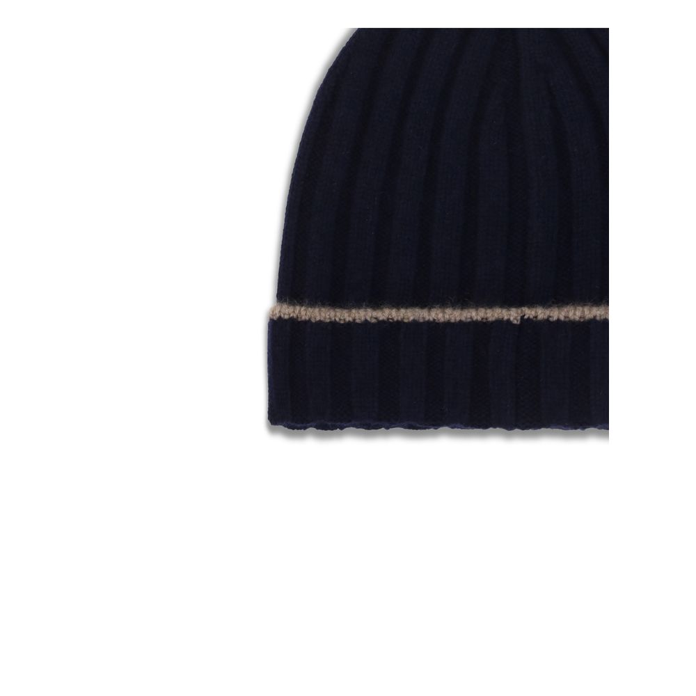 Blue Cashmere Beanie