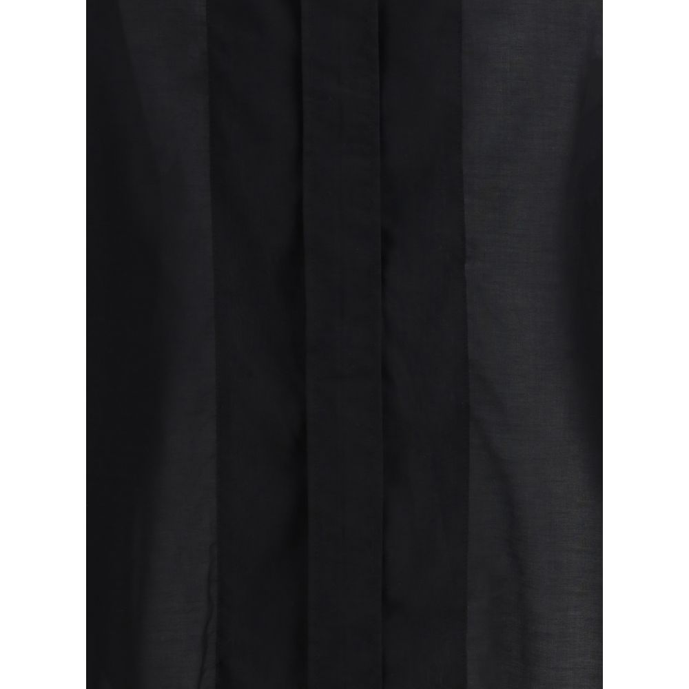 Black Cotton Blouse