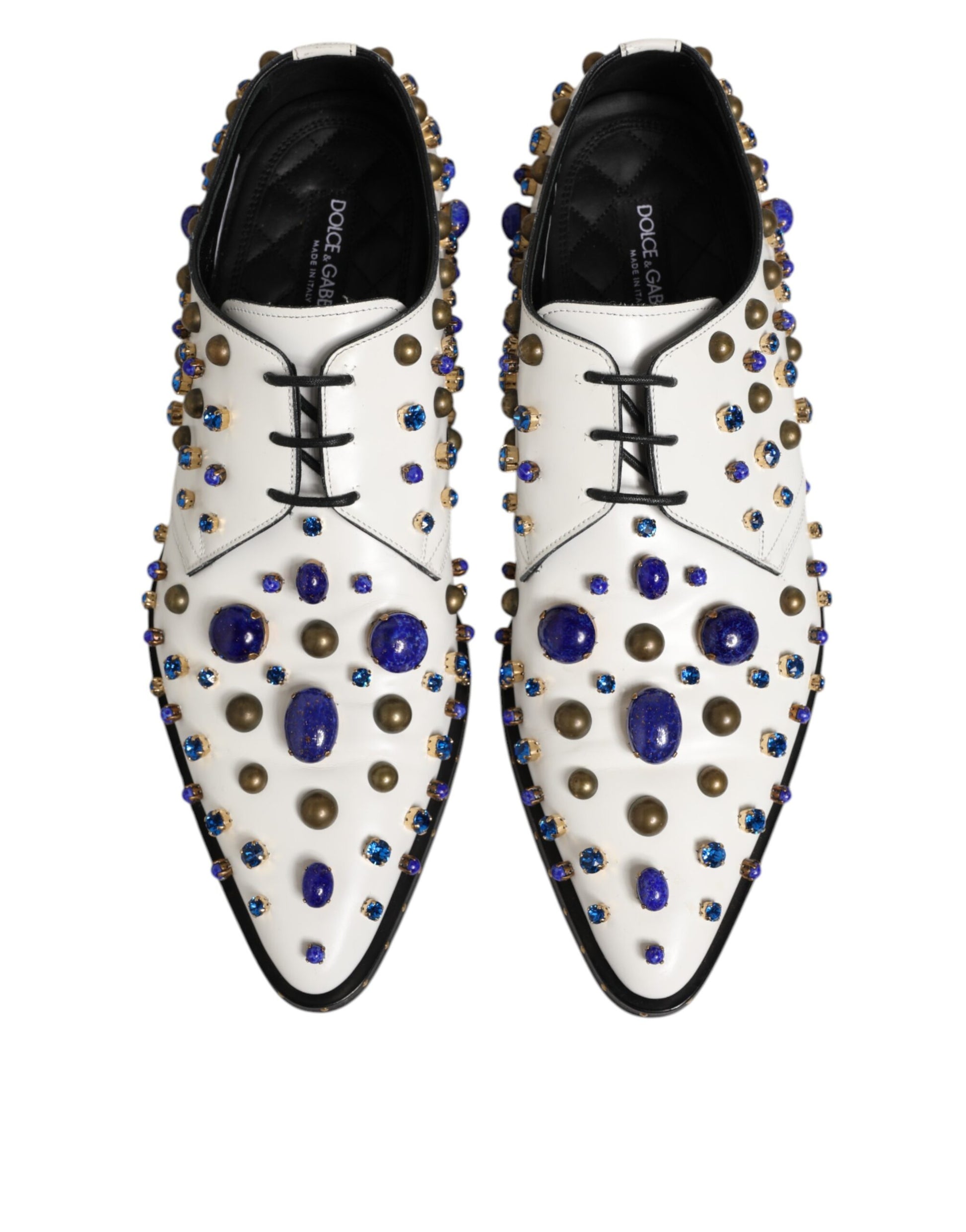 White Leather Crystals Embellished Dress  Shoes