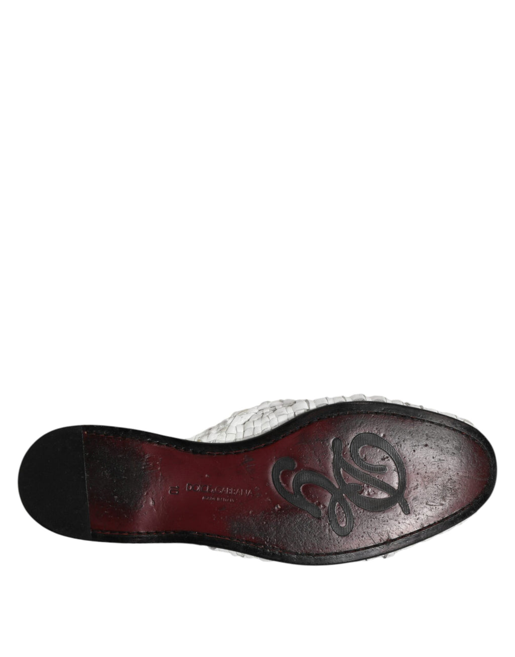 White Woven Slides MULES Men Sandals Shoes