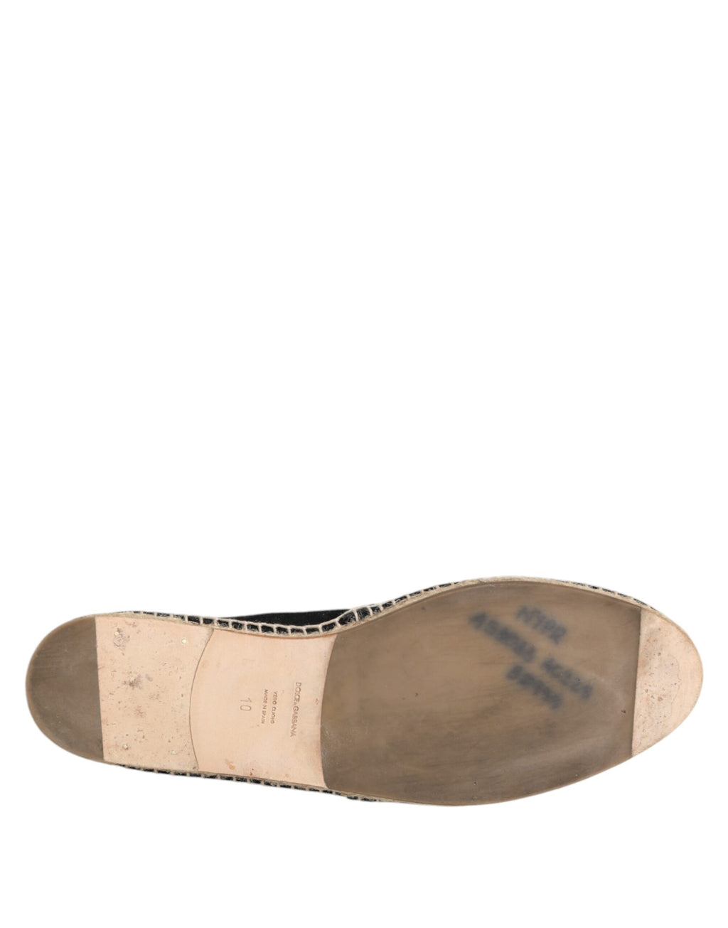 Black Suede Cotton Leather Espadrilles Shoes