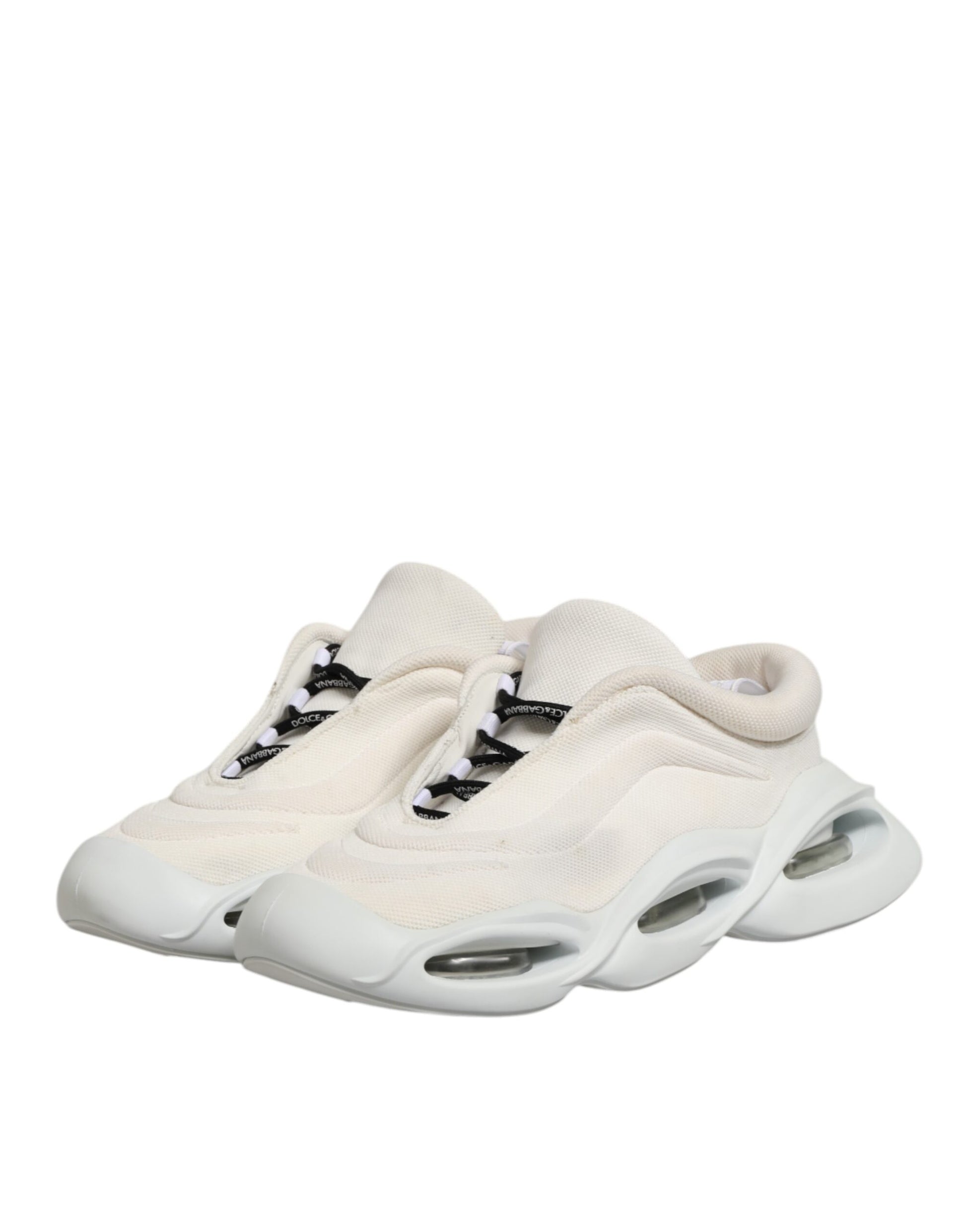 White Lace Up Wave Low Top Men Sneaker Shoes