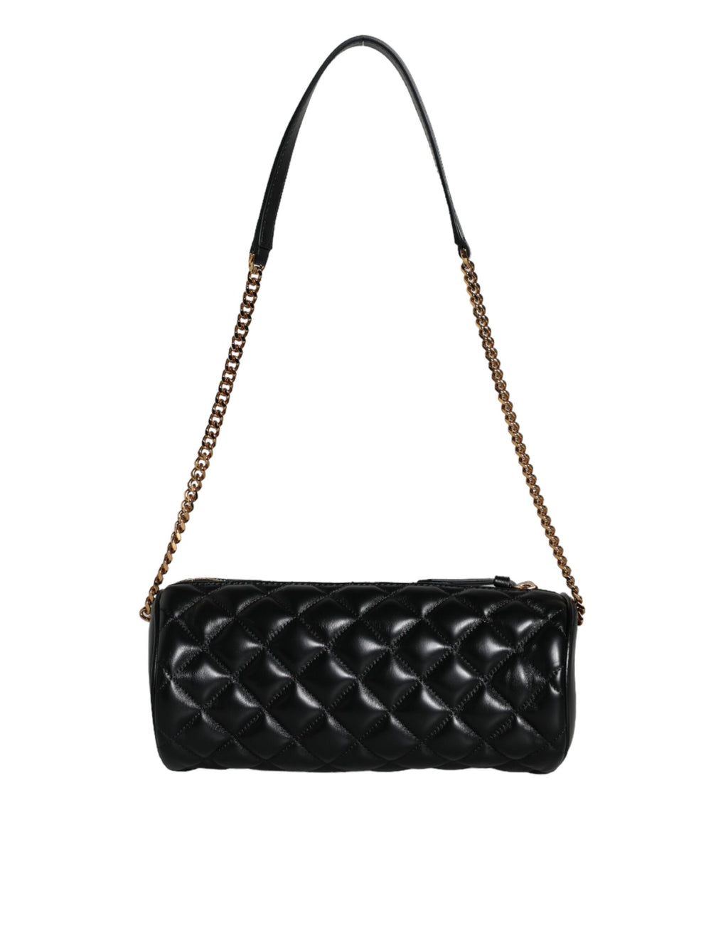 Black Mini Quilted Lambskin Leather Crossbody Sling Borse Bag
