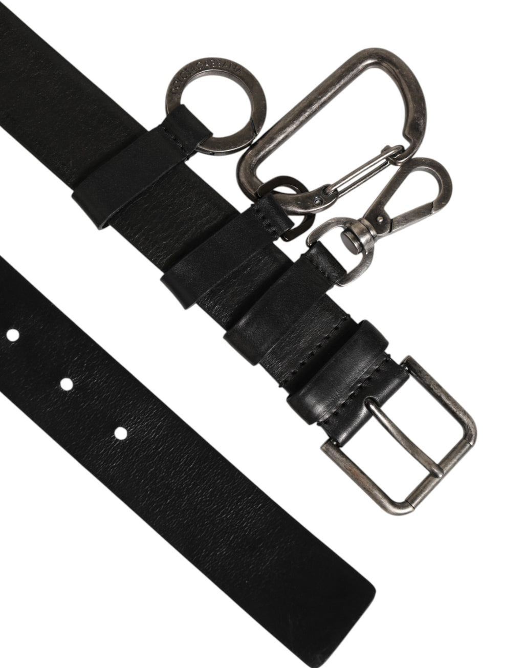 Black Key Ring Clip Attachments Buckle Belt